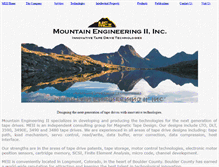 Tablet Screenshot of mountainengineering.com